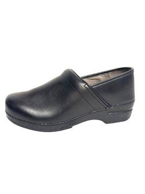 Dansko XP Black Leather Professional Comfort Work Clogs Size 41 US 10.5-11